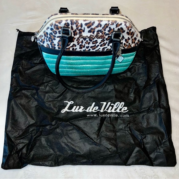 Lux de Ville Leopard Print and Mermaid Tote - Picture 9 of 12